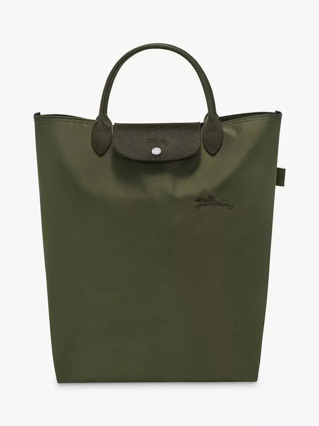 

Сумка тоут Longchamp Le Pliage Green Medium Top Handle, цвет forest