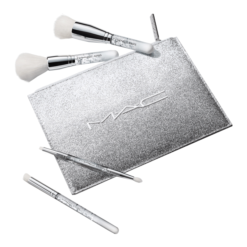 Набор кистей для макияжа M.A.C Brush Of Snow Essential Brush Kit, 4 шт — фото 4
