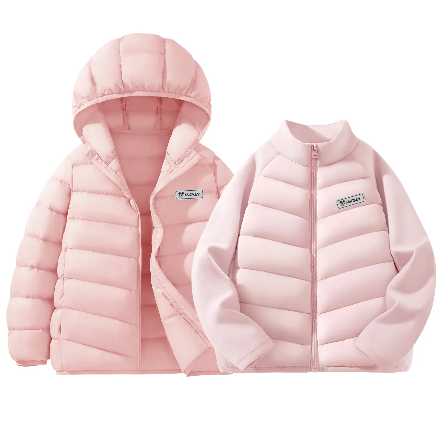 Детский спортивный комплект Casual Sportswear из 2 предметов Disney, [Thickened Thermal | 90 Fill Power White Duck Down]DiH Square Hook-and-Loop K Powder+DiH Square Hook-and-Loop K Powder