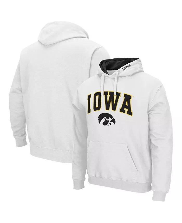 

Мужская толстовка с капюшоном Iowa Hawkeyes Arch & Logo 3.0 Colosseum, белый