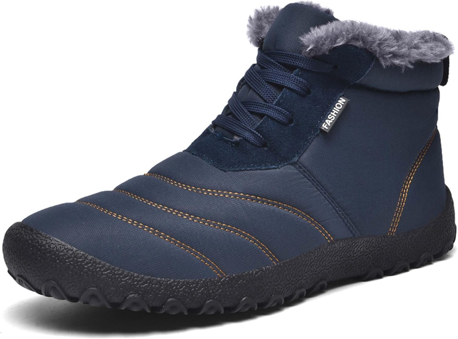 

Мужские и женские зимние снежные ботинки водонепроницаемые, босоножки с меховой подкладкой, теплые ботинки до щиколотки, противоскользящие, для пеших прогулок на природе, женские зимние водонепроницаемые ботинки Generic, синий