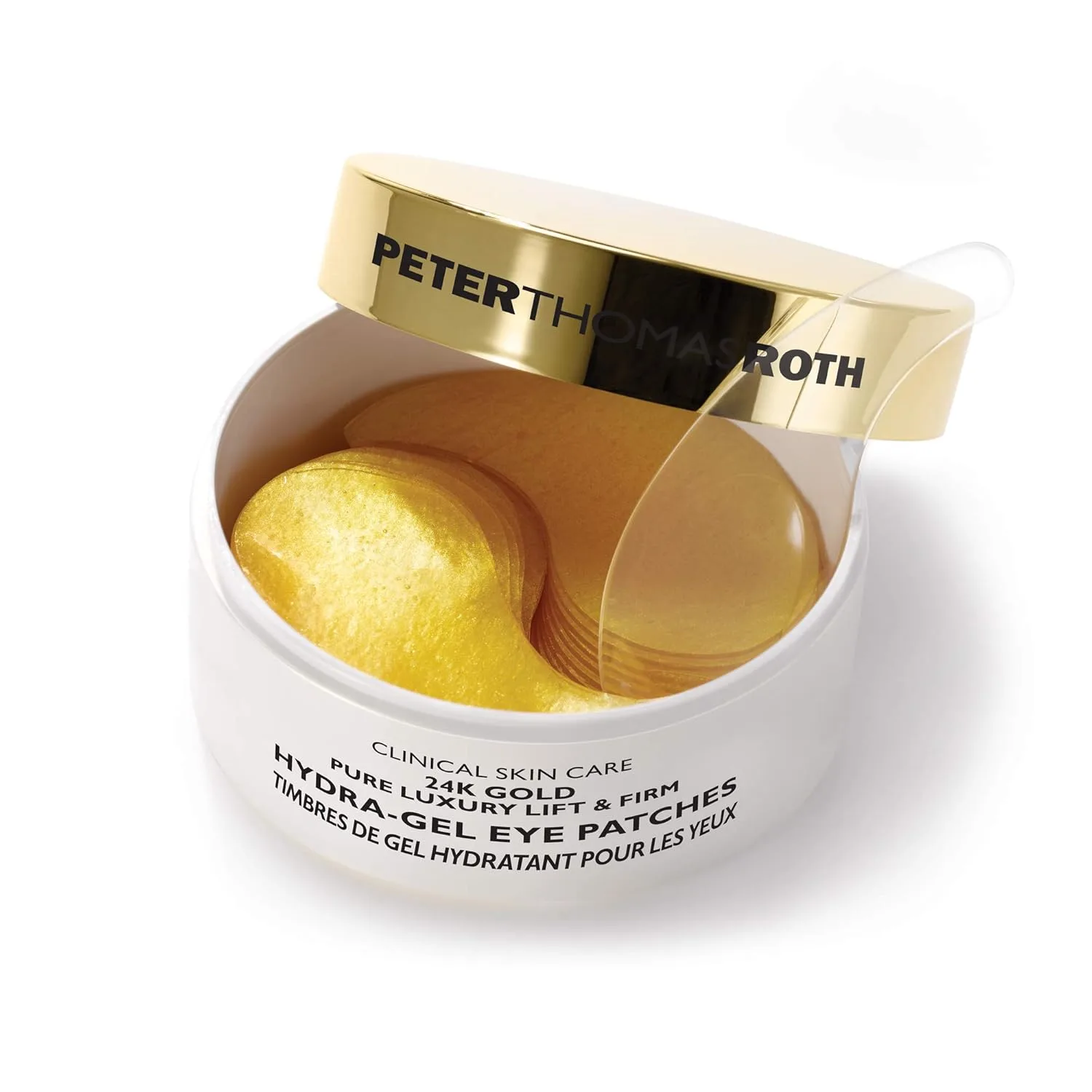 Патчи для глаз Peter Thomas Roth с 24-каратным золотом и детокс-патчи с огурцом от отечности, темных кругов и мелких морщин., Gold — фото 2