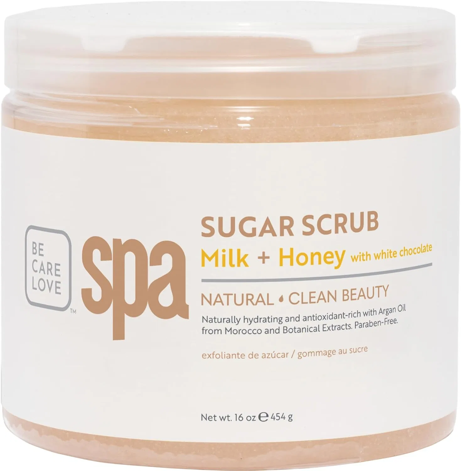 Сахарный скраб «Spa Sugar Scrub Milk Honey and White Chocolate» 454 г от Bio Creative Lab Bcl