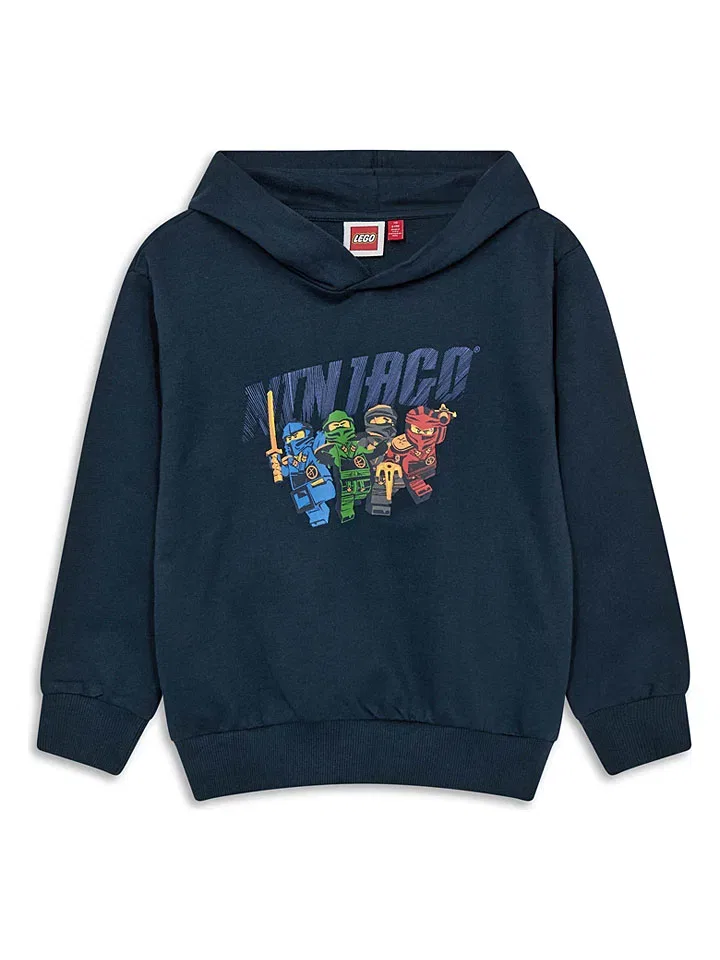Капуzenpullover из хлопка LEGO, темно-синий