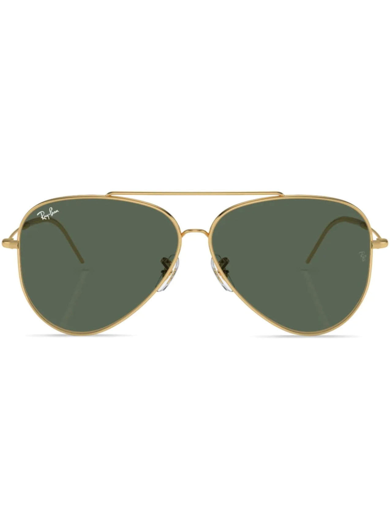 

Ray-Ban солнцезащитные очки-пилоты Aviator Reverse, золотой