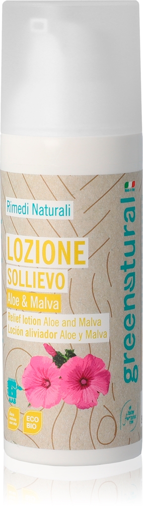 

Успокаивающий лосьон Relief Lotion с алоэ и мальвой от укусов насекомых Greenatural, 50 мл