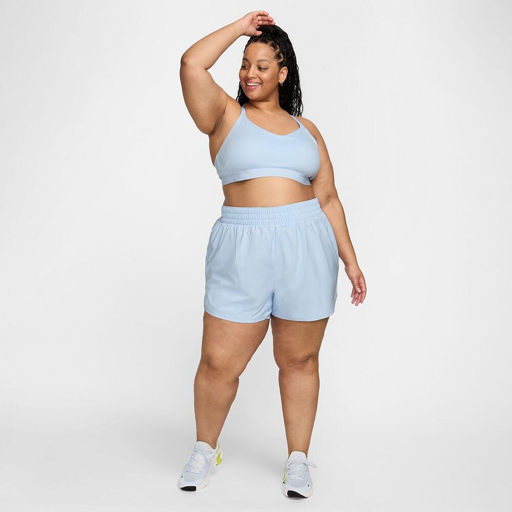 Спортивный бюстгальтер с мягкой подкладкой больших размеров Nike Indy Light, белый — фото 4