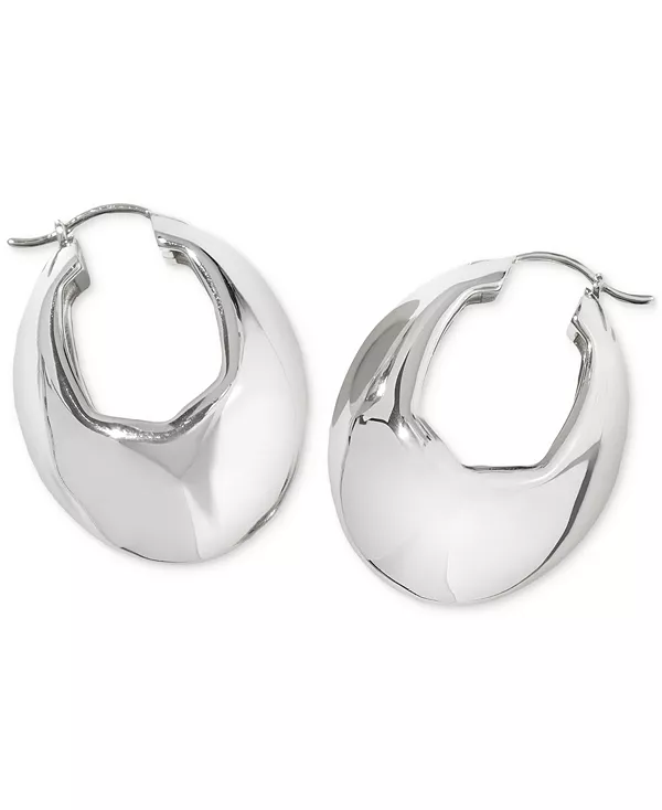 

Металлические овальные серьги-кольца «Лиана» Kendra Scott, rhod