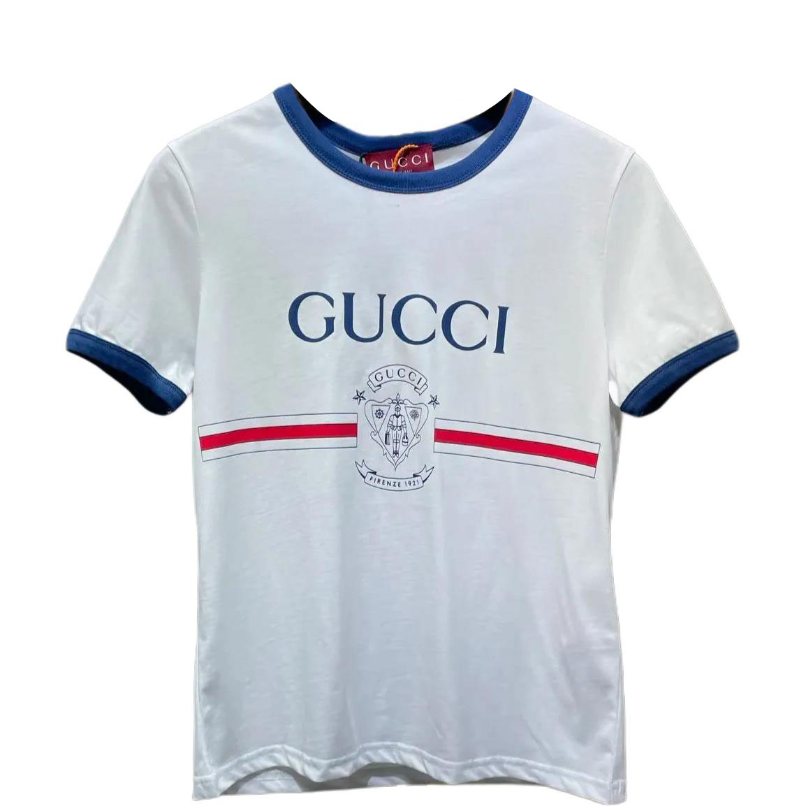 

GUCCI Футболка SS25 Regular женская белая, Белый, GUCCI Футболка SS25 Regular женская белая