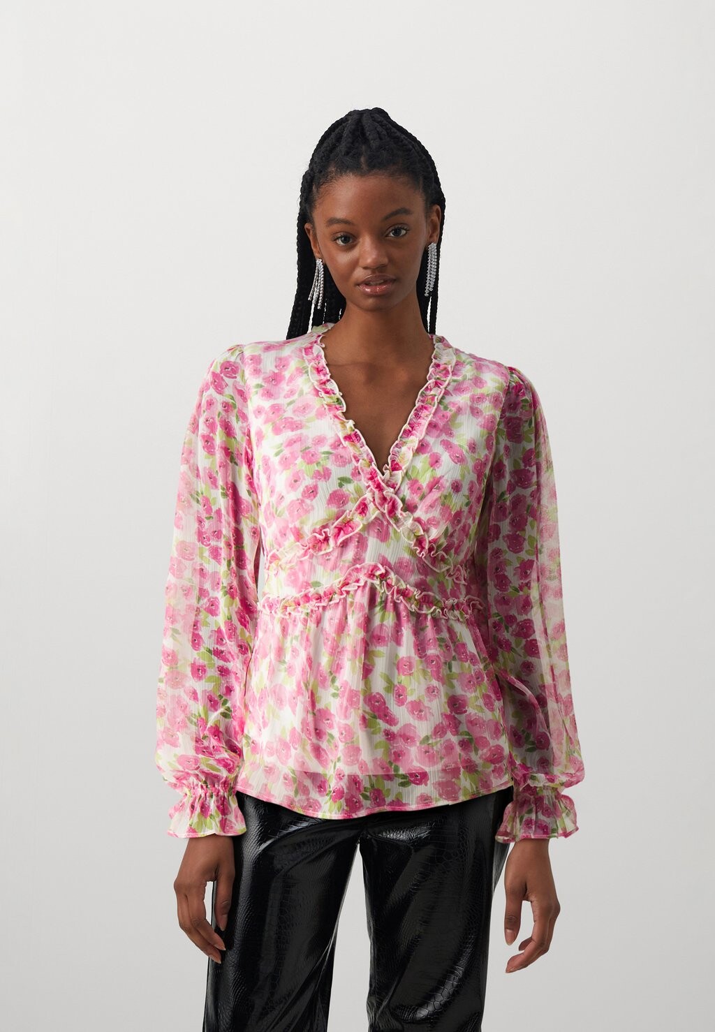 

Блузка Vmsmilla Frill Blouse Vero Moda, цвет snow white