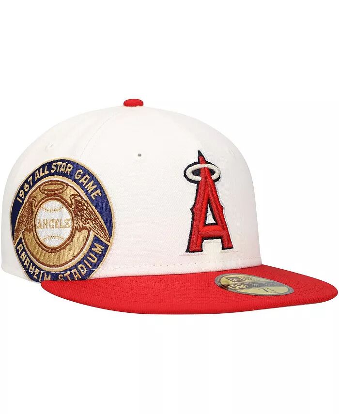 

Мужская белая/красная бейсболка Los Angeles Angels Major Sidepatch 59FIFTY Fitted Hat New Era