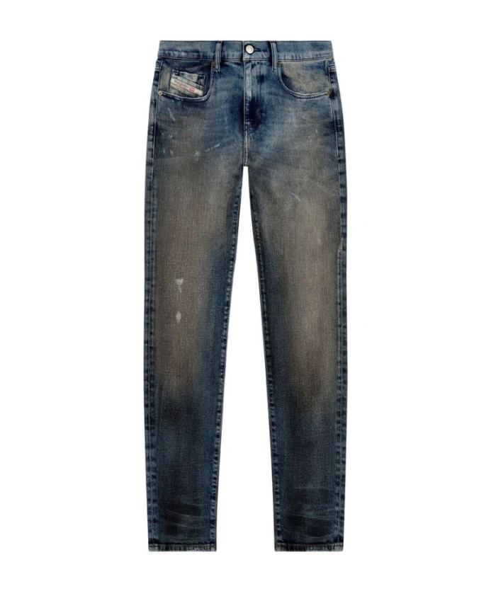 

Джинсы с пятью карманами, модель D-structure, мужские, 2019 год. Diesel, синий