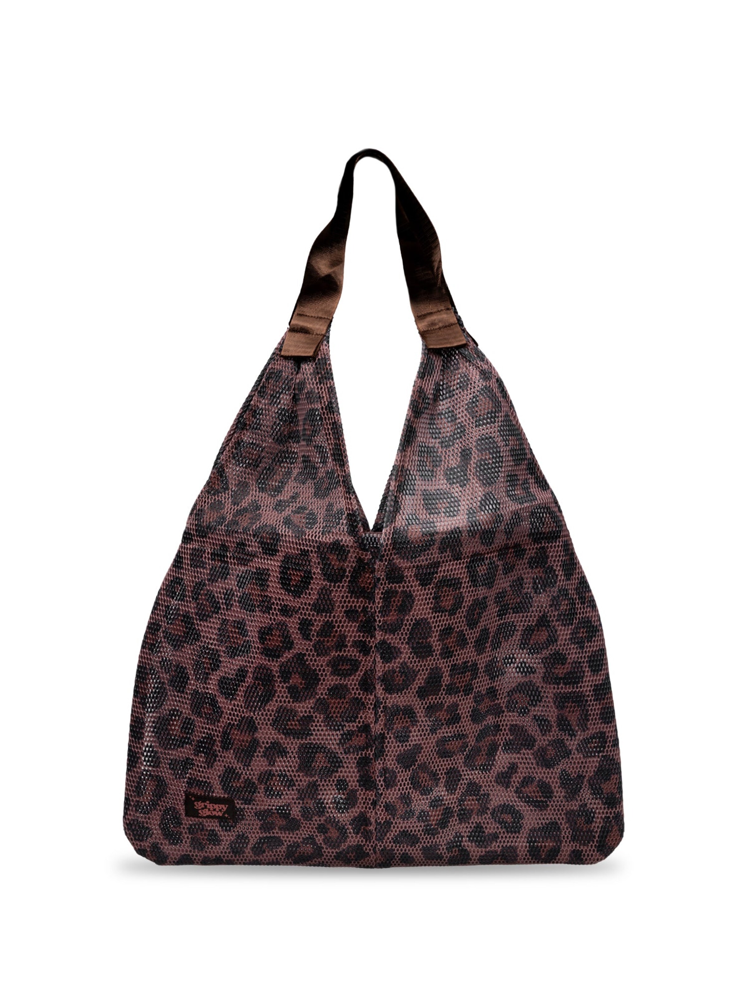 

Grippyglow Сумка 'Mesh Bag im Leo Print' в коричневом цвете