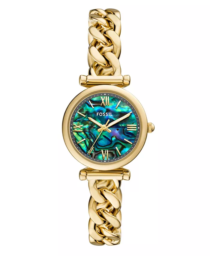 

Женские часы Carlie с двумя стрелками из нержавеющей стали, 28 мм Fossil