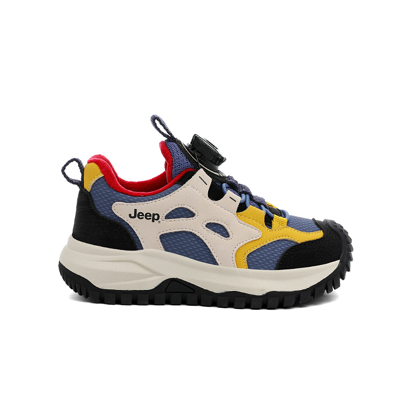 Кроссовки Low top Running Shoes для детей Jeep, sunny mountain синий/mango желтый[fleece-lined-upgraded] — фото 4