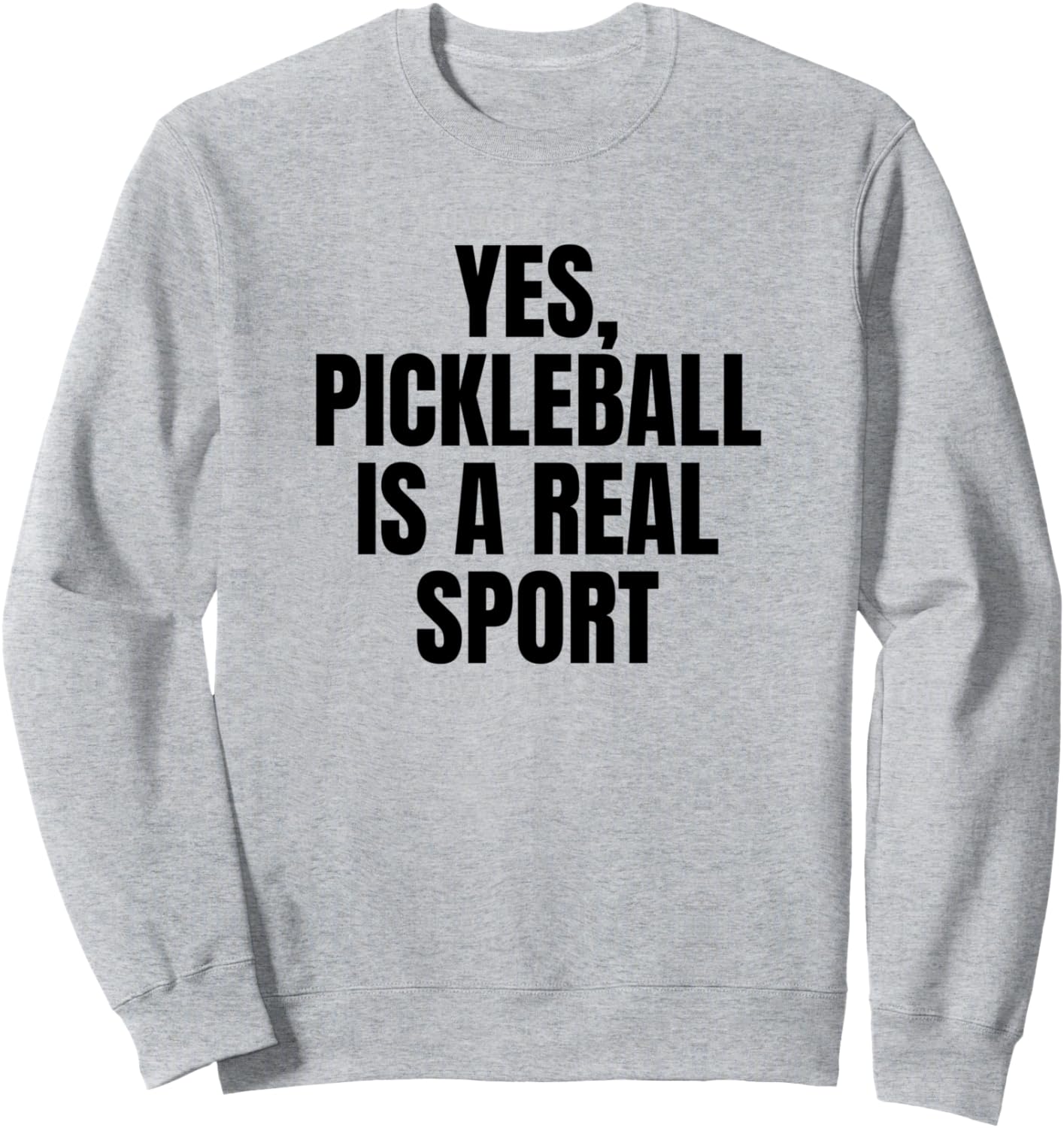

Да, пиклбол - это настоящий спорт. Милая забавная толстовка с приколом Four1Nine Pickleball Official, серый