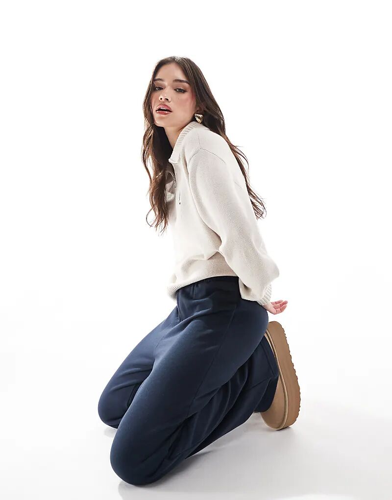 

Классические широкие спортивные брюки Cotton On темно-синего цвета Cotton:On