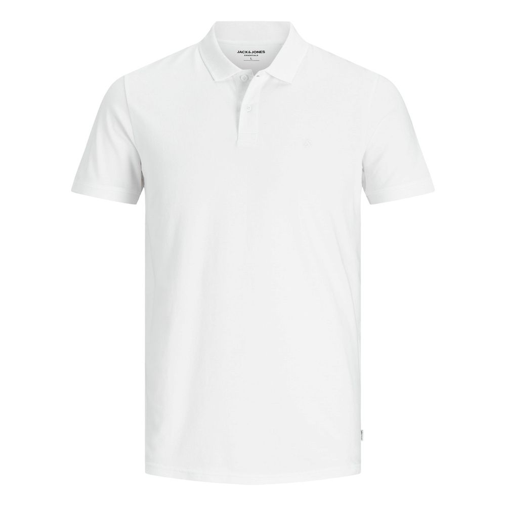 

Белая хлопковая рубашка поло Jack & Jones
