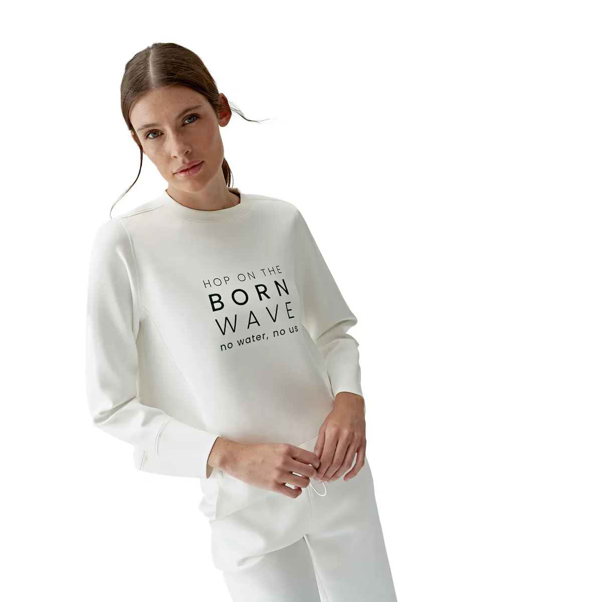 

Женская толстовка для йоги Saona Born Living Born Living Yoga, белый