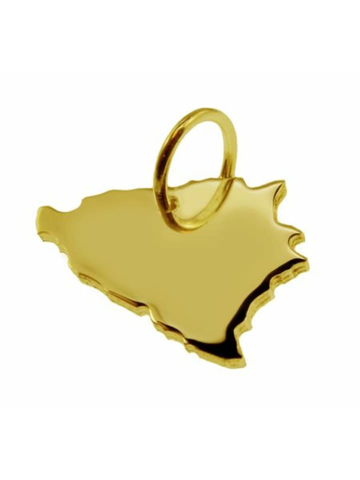 

Schmuckador Кулон с изображением карты Боснии из цельного желтого золота 333 пробы