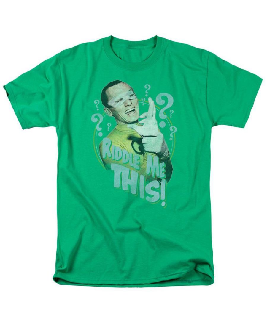 

Мужская классическая футболка с коротким рукавом "Загадай мне загадку" с изображением телевизора Batman, Medium green, Зеленый, Мужская классическая футболка с коротким рукавом "Загадай мне загадку" с изображением телевизора Batman, Medium green