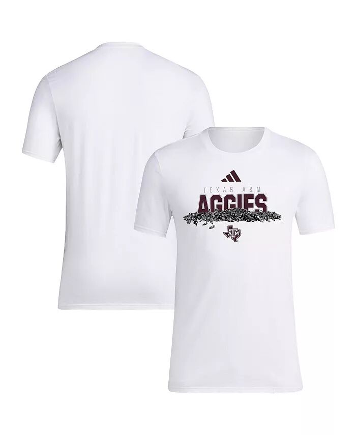 

Футболка мужская белая Texas AM Aggies Baseball с изображением семян подсолнечника adidas