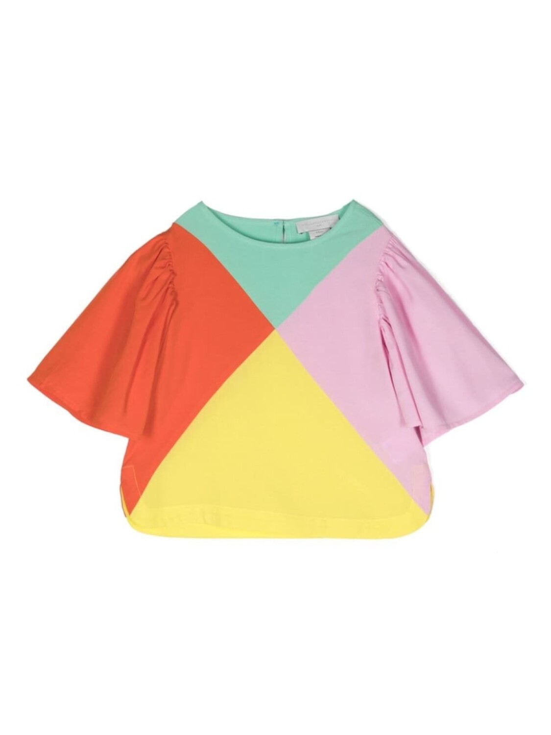 

Stella McCartney Kids футболка в стиле колор-блок, розовый