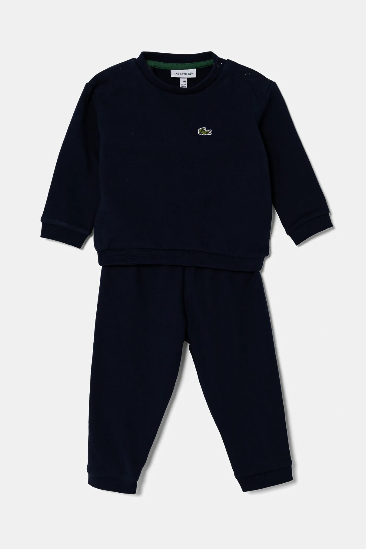 

Детский спортивный костюм из хлопка Lacoste, темно-синий