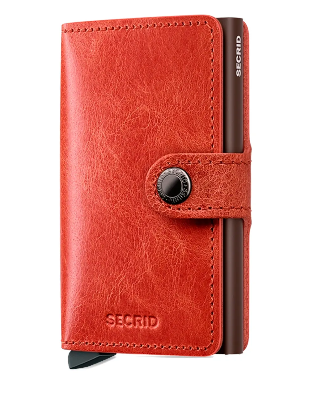 

Кожаный держатель карт на пуговицах Secrid, оранжевый
