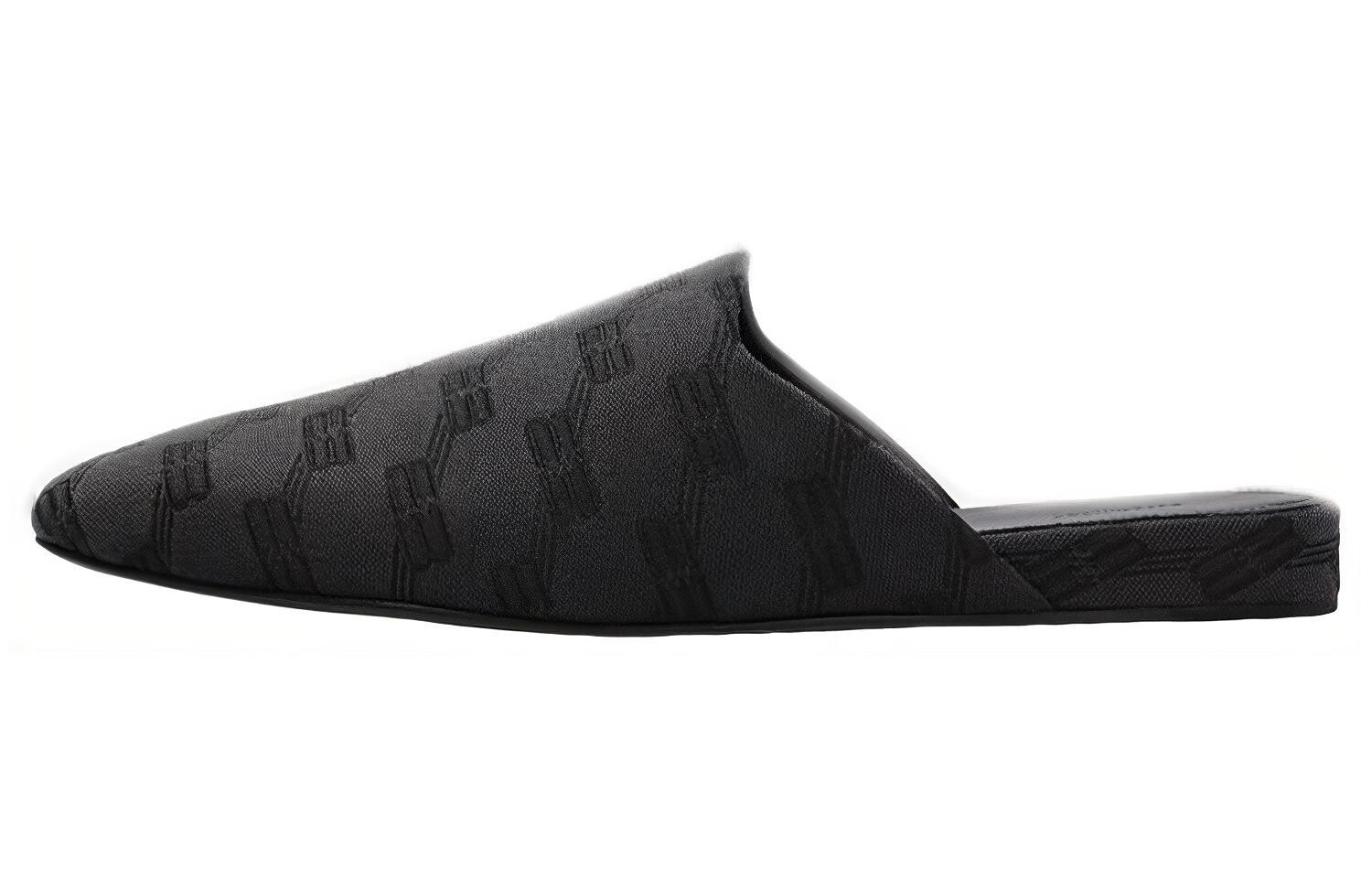 Мюли Balenciaga с логотипом, серо-черный