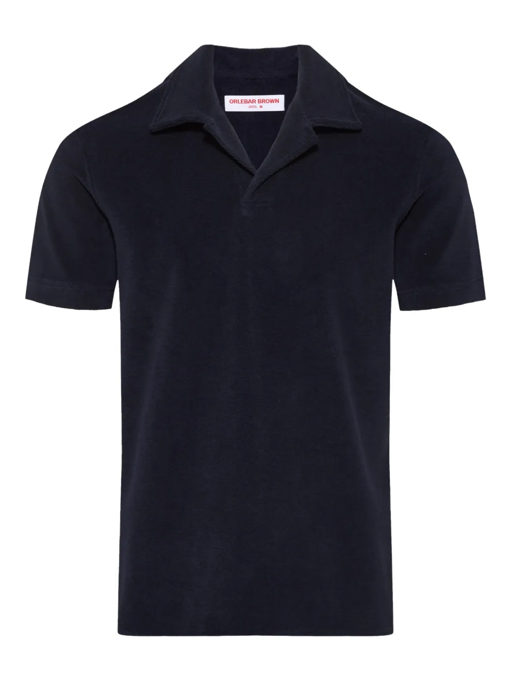 

Топ с поло-воротником из махровой ткани Orlebar Brown, синий