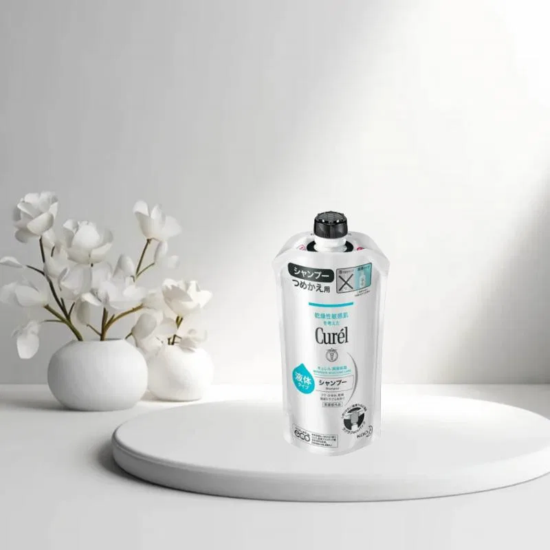Шампунь для сухой и чувствительной кожи KERUN Curél 340ml белый — фото 3