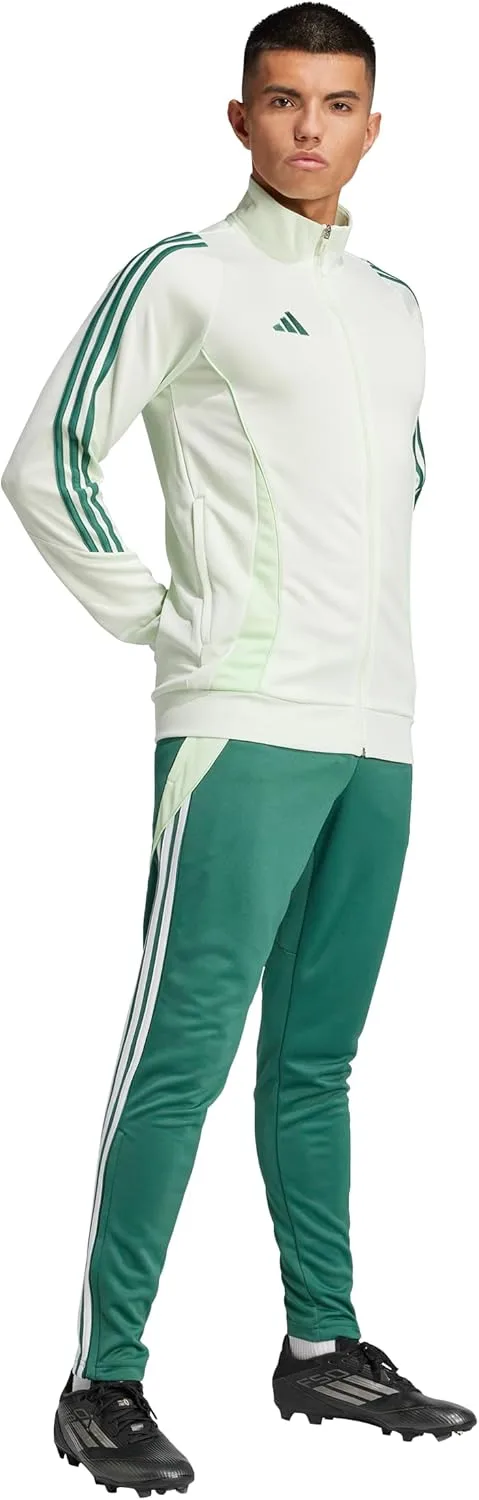 Мужская тренировочная куртка Adidas Tiro 24, зеленый — фото 3