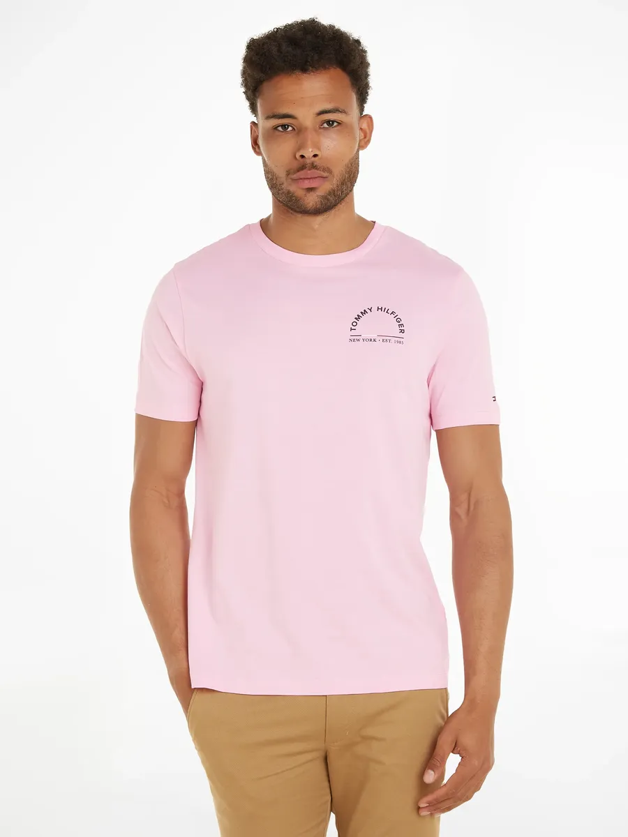 

Футболка Tommy Hilfiger "SHADOW HILFIGER REG TEE", розовый
