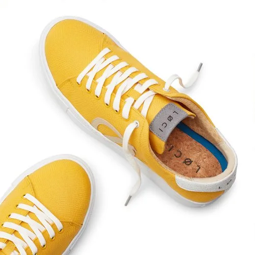 Кроссовки из переработанного пластика LOCI LC-009-008 mustard/natural/beige — фото 4