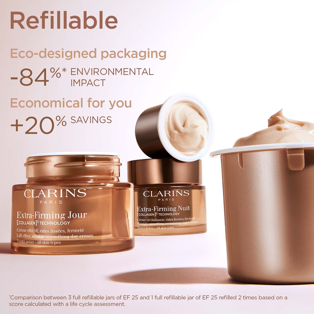 Крем для лица SPF CLARINS Ночной Extra-Firming, укрепляющий ночной против морщин для сухой кожи — фото 3