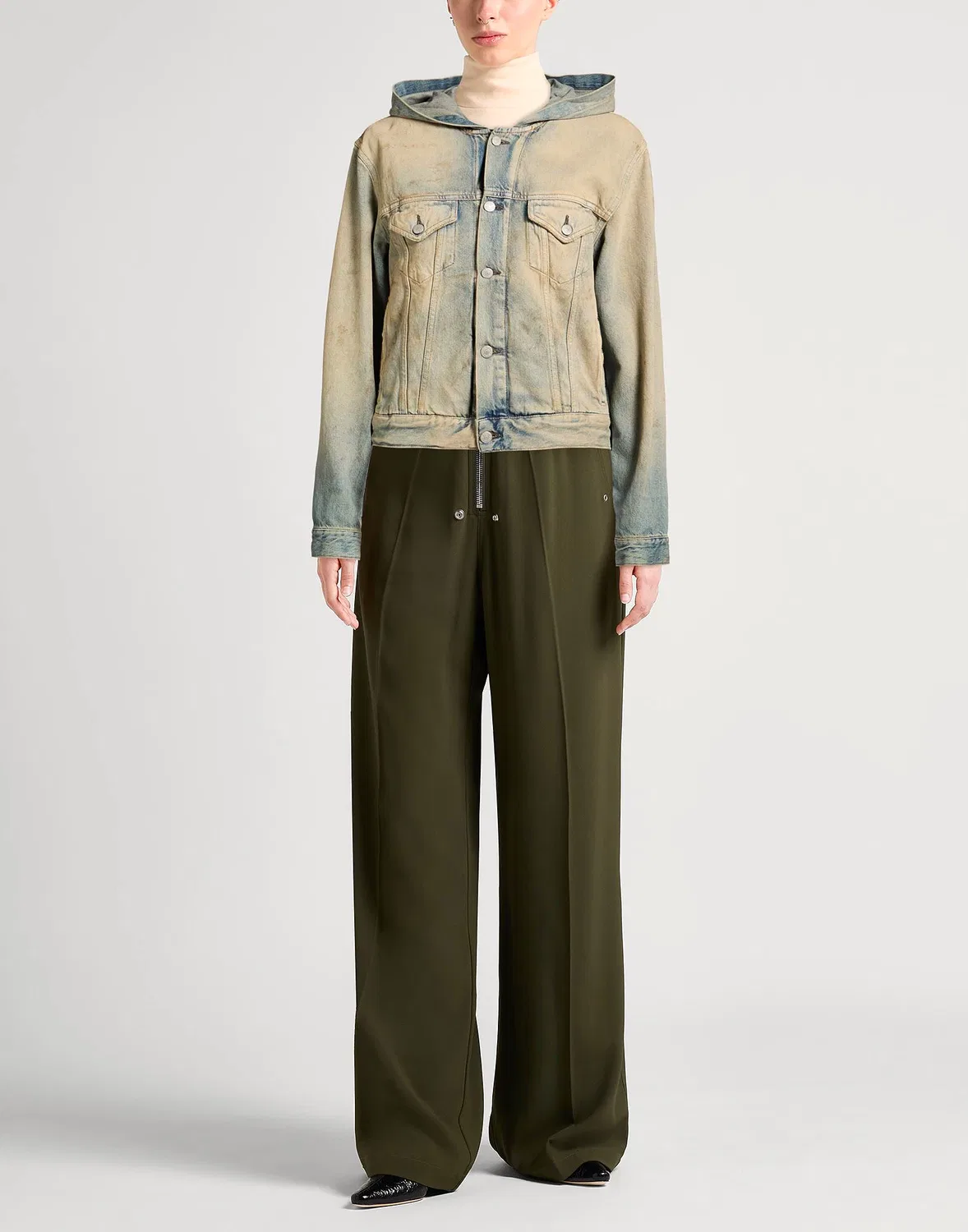 Джинсовая куртка Light Wash ACNE STUDIOS Синий — фото 2