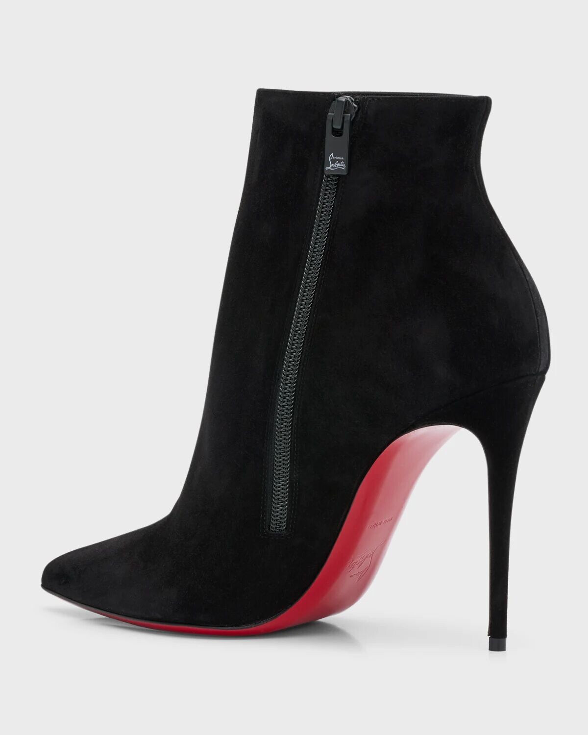 Замшевые ботильоны So Kate на красной подошве Christian Louboutin, цвет Black — фото 4