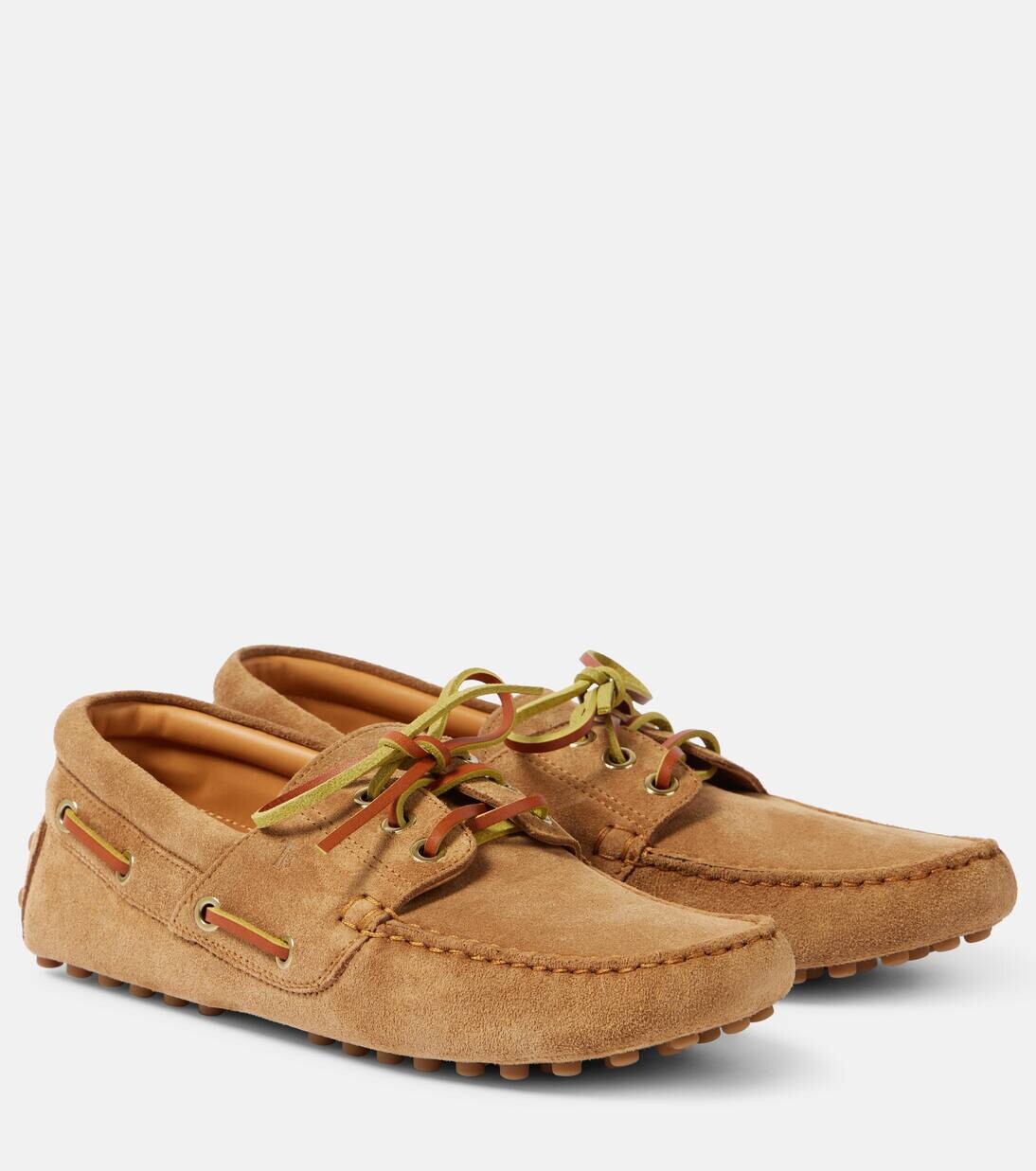 Замшевые туфли для вождения Gommino Tod'S, цвет sigaro