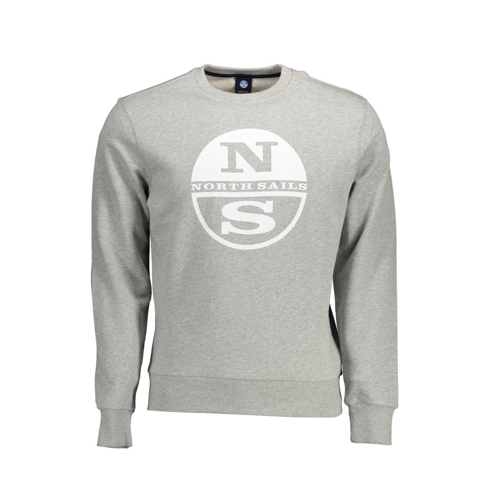 

Серый хлопковый мужской свитер North Sails