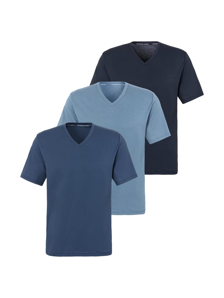 

Футболка светло-голубого/синего/темно-синего цвета Copenhagen Studios