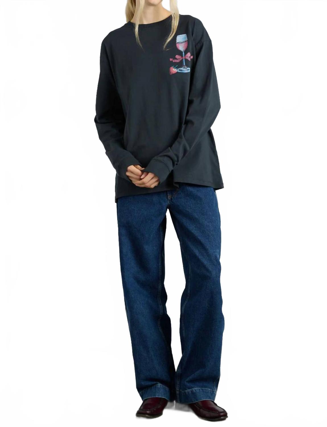 

Футболка с длинным рукавом цвета розового вина, угольного цвета Damson Madder, Charcoal, Розовый, Футболка с длинным рукавом цвета розового вина, угольного цвета Damson Madder, Charcoal