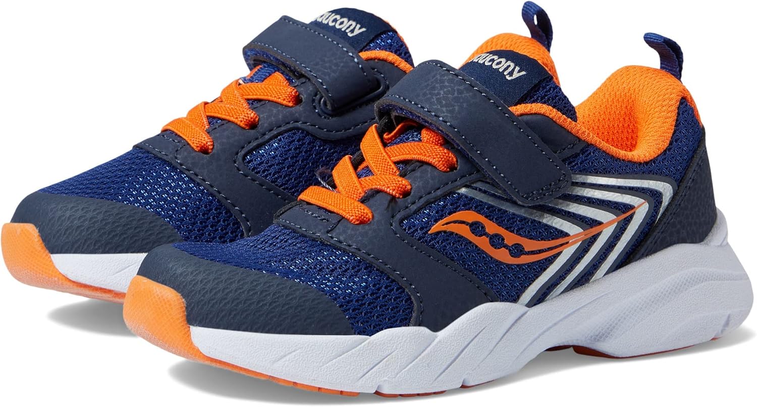 Детские кроссовки Saucony Wind FST Ac (унисекс), синий/оранжевый/темно-синий — фото 2