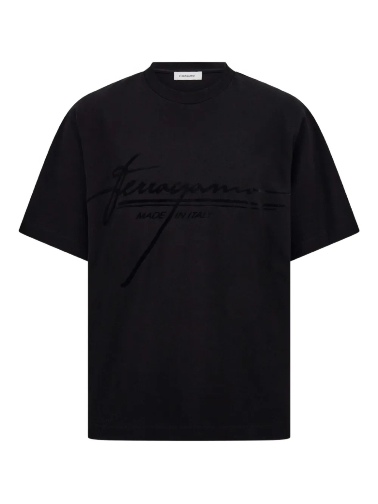 

Ferragamo logo-print Футболка, черный