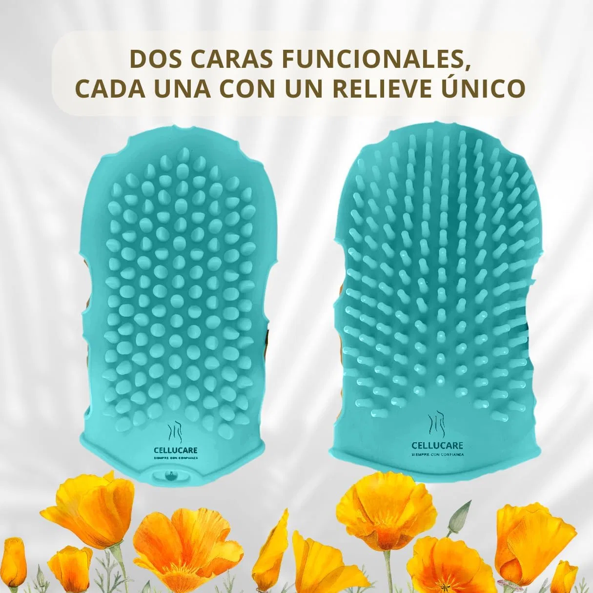 Антицеллюлитная массажная перчатка Ejoyous из силикона Cellucare, Blue — фото 3