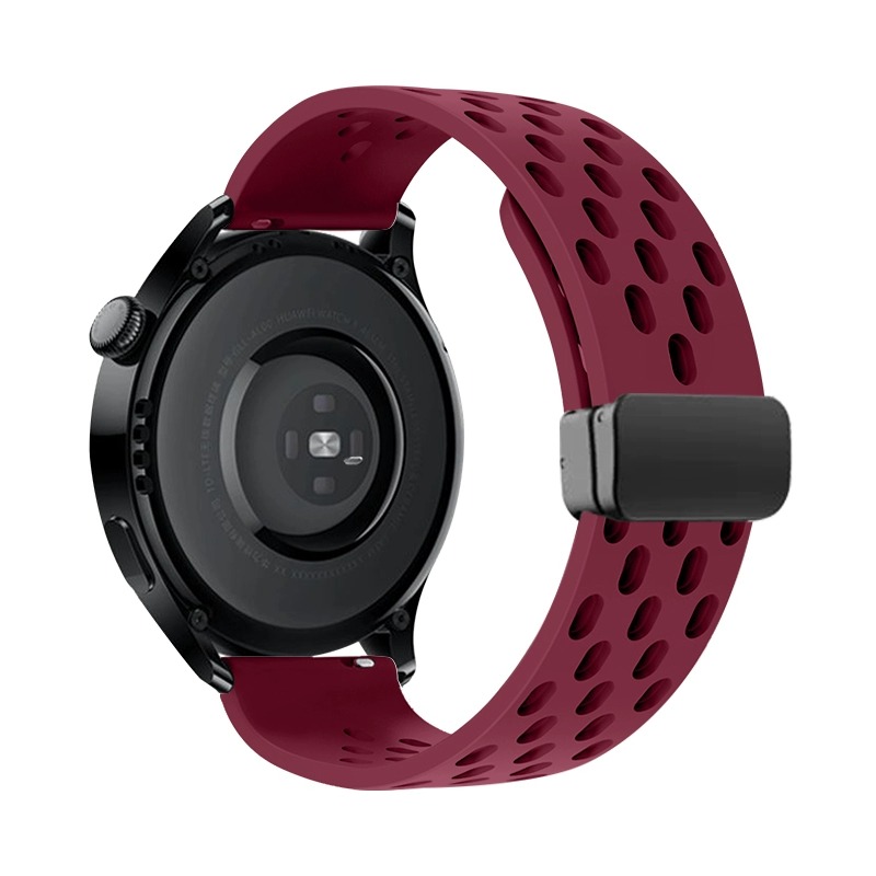 

Biaodaige Часы Strap Huawei Compatibility Silicone Material, Burgundy