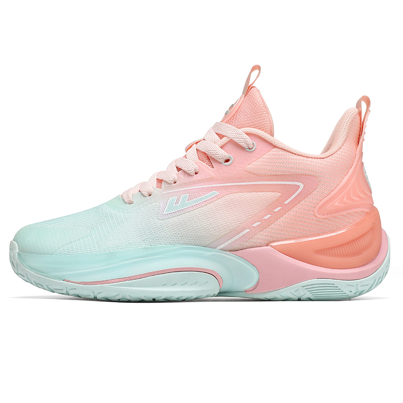 

WARRIOR Высокие износостойкие легкие дышащие нескользящие низкие баскетбольные кроссовки унисекс светло-голубые оранжевые розовые, цвет Light Blue Orange Pink