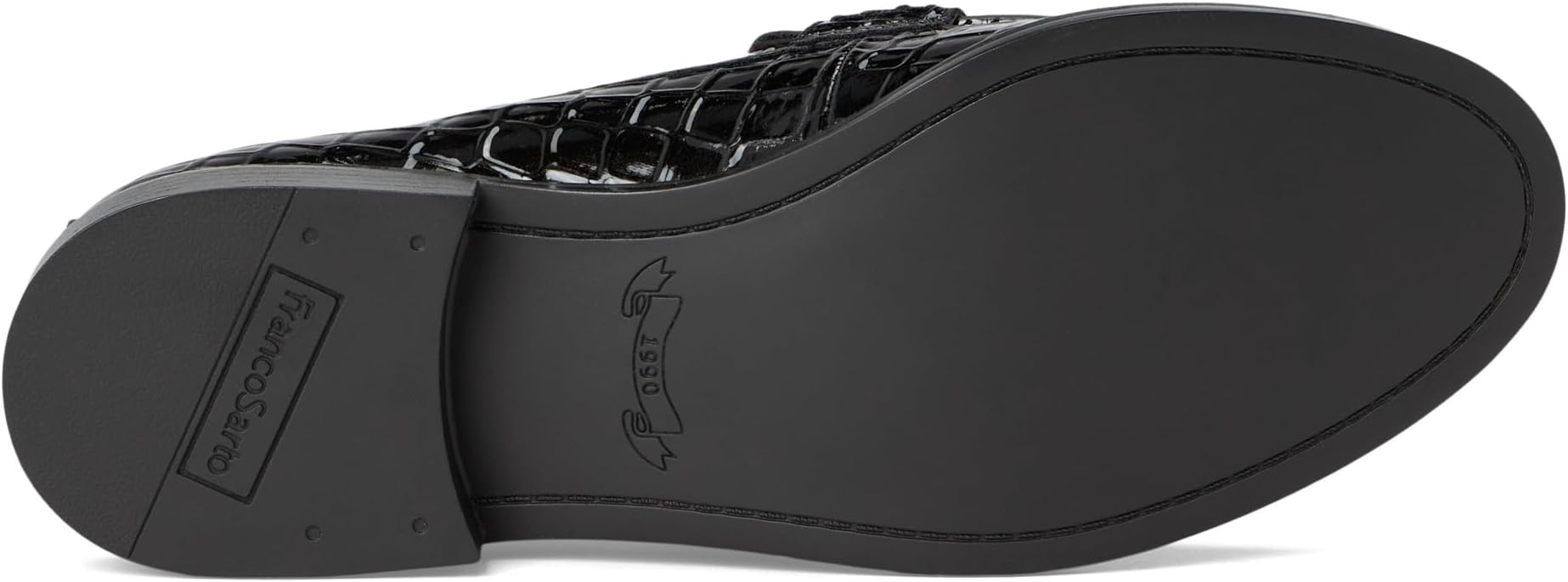 Лоферы Franco Sarto Carolyn Low Slip-ons, цвет Black Croco Faux Leather — фото 3