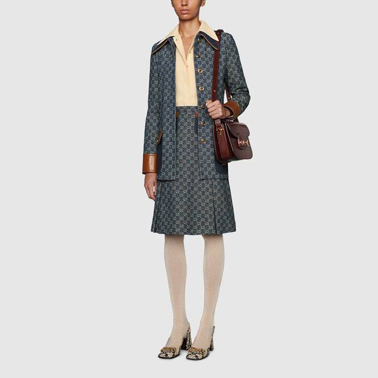 Юбка женская Gucci, синий — фото 4