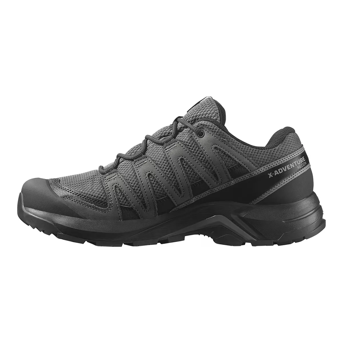 Мужские походные ботинки SALOMON X-ADVENTURE RECON GTX из кожи, серый — фото 3